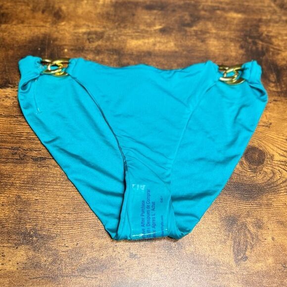 Trina Turk Women's Monaco Chain Hipster Bikini Bottom Ceramic (Teal), Sz 6. NWT - Picture 6 of 11